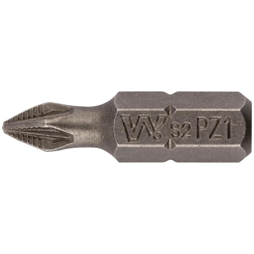 Биты / PZ1-25 мм / сталь S2, с насечкой / WP Профи (20 шт.)